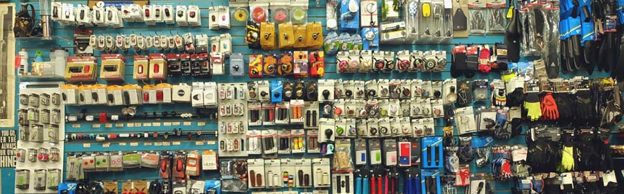 a bicycle accessories store