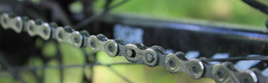 Broken bicycle chain